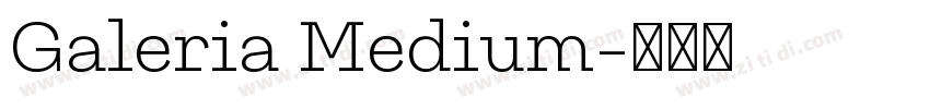 Galeria Medium字体转换